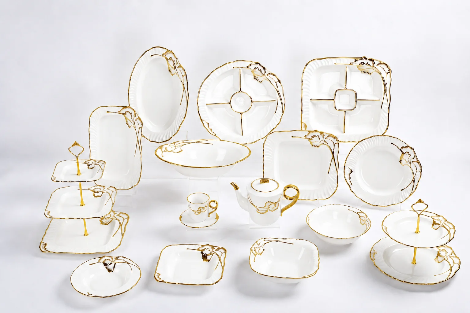 Ginkgo Embossed Gold